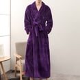 thumbnail image 2 of Viikei Robes for Men,Viikei Mens Robes,Warm Soft Plush Mens Robe with Hood,Plus Size Plus Thick Robe for Men with Side Pocket and Belt,Bathrobes for Men Gifts, 2 of 9