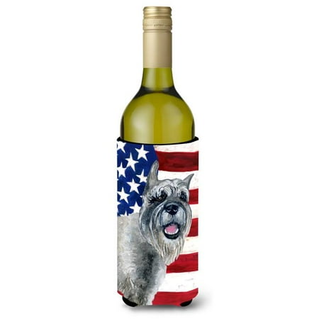 

Schnauzer Patriotic Wine Bottle Beverge Insulator Hugger