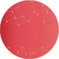 thumbnail image 1 of Ahgly Company Machine Washable Indoor Square Transitional Red Area Rugs, 3' Square, 1 of 7