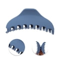 thumbnail image 3 of Unique Bargains 1 Pc Frosted Crescent Hair Clips Hairdo Clip for Home Dark Blue, 3 of 5