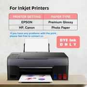 Koala Glossy Sticker Paper for Inkjet Printer 8.5x11 Inch Self-Adhesive Photo Paper 50 Sheets, Printable Sticker Paper for Printers DIY Photo Stickers, Labels, Decors