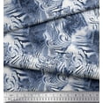 thumbnail image 2 of Soimoi Blue Cotton Duck Fabric Wild Animal Skin Print Fabric by The Yard 42 Inch Wide, 2 of 3