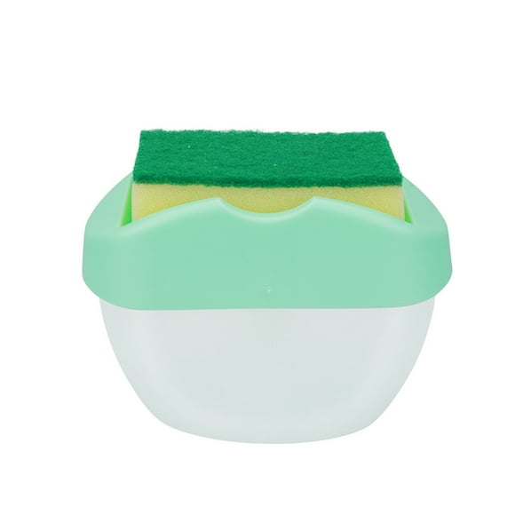 Plastic Soap Dispenser with Pump 2-In-1 Soap Pump Dispenser and Sponge Caddy Soap Pump Dispenser 13Oz Dish Sponge with Soap Dispenser Soap Pump and Sponges Caddy