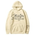 thumbnail image 3 of You Are Stronger Than The Storm Hoodies for Women Mental Health Matters Inspirational Positive Hooded Sweatshirt, 3 of 6