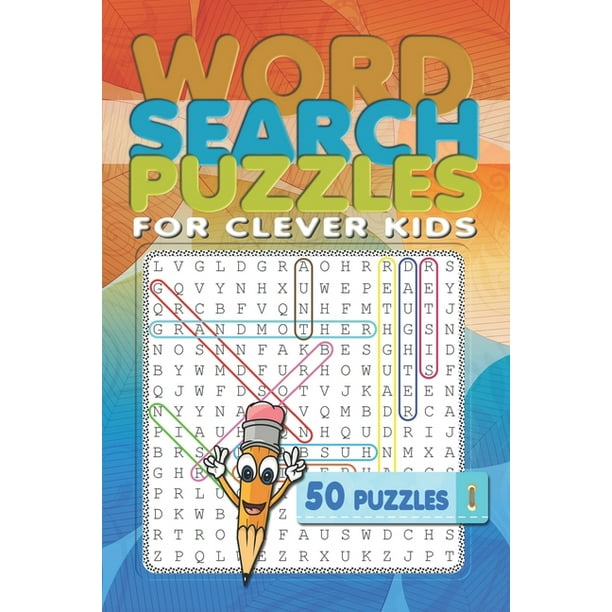 word search puzzles for clever kids 50 word search puzzles for a road trip regular print 6x9 in paperback walmart com