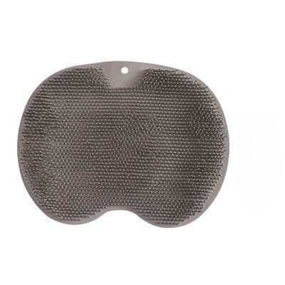 Alfombrilla de ducha de masaje de silicona, almohadilla de lavado antideslizante para pies, exfoliante para baño, cepillo para frotar la espalda con ventosa