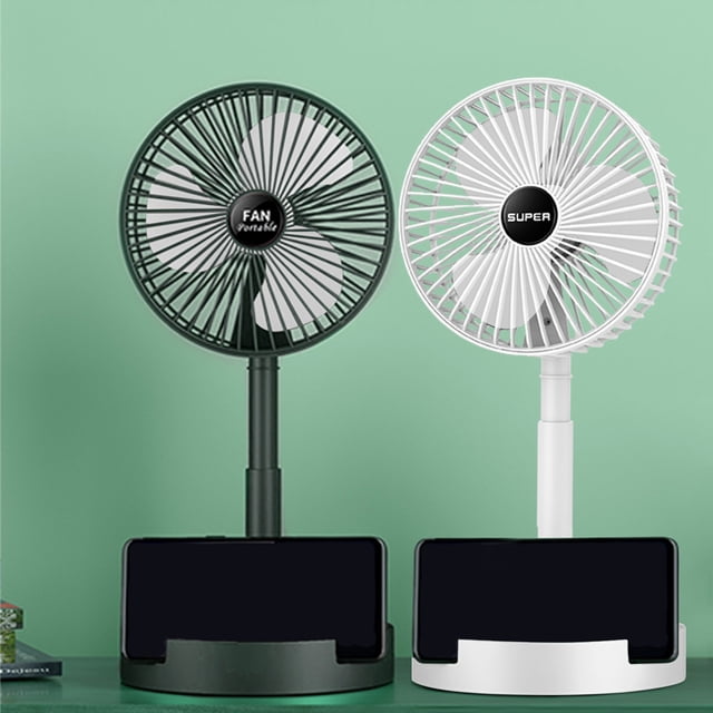 Iumwxz Ventilateur Portable Ventilateur Extensible, Ventilateur Portable, Ventilateur de Table 3 Vitesses, Ventilateur Électrique, Rotation Vent Fort, Petit Ventilateur Silencieux pour Maison Bureau Mini Ventilateur Blanc Rollback 10 $ et Moins