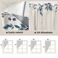 thumbnail image 5 of Blue Starfish Coastal Swag Curtains for Kitchen/Bedroom/Living Room, Eucalyptus Summer Nautical Shell Rustic Scalloped Curtains 63 Inch Long, Window Swag Topper Curtains Valances 2 Panels Set 36"x63", 5 of 8