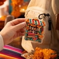 thumbnail image 4 of 2D Acrylic Day of the Dead Market Stall Ornament, Colorful Sugar Skull Shop Hanging Decoration for Halloween Tree, Wall, Car Mirror and Dia de los Muertos Decor, 3.9 Inch, 4 of 5