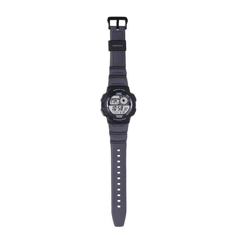 Casio Mens Digital Round Wristwatch Lc Analog 10-Yr Battery 100M