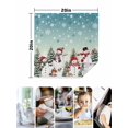 thumbnail image 4 of Teal Christmas Cloth Napkins Set of 6 Reusable Dinner Napkins, Snowman Xmas Tree Snowflake Winter Cocktail Napkin Washable Table Napkins for Wedding/Holiday Party/Baby Shower 20"x20", 4 of 7