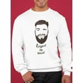 thumbnail image 2 of Respect The Beard Sweatshirt Men -Image by Shutterstock, Male x-Large, 2 of 4