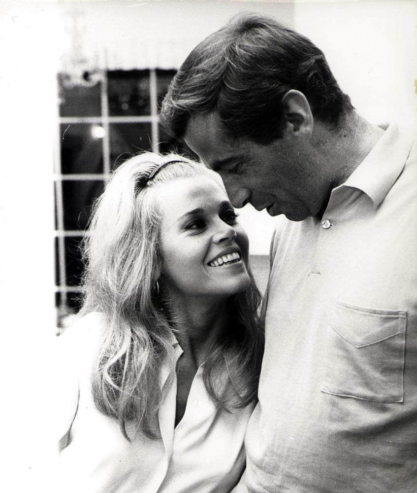 Jane Fonda with her husband Roger Vadim Photo Print (24 x 30) Walmart