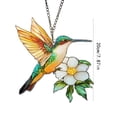 thumbnail image 3 of Hanging Acrylic Window Decor Pendant, Flower and Hummingbird Pendant - Colorful Window Decoration, Garden Sun Catchers Indoor Wall Art Home Decor Gift., 3 of 7