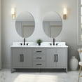 thumbnail image 4 of Vanity Art 72” Double Sink Bathroom Vanity Cabinet with Engineered Marble Countertop, 4 of 9