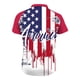 thumbnail image 3 of Camisetas de Manga Larga para Hombres, Casual Impreso de Manga Corta Girar Hacia Abajo Botón de Cuello Lado Dividido Camiseta Blusa Hecha de Cómodo Estante de Imitación, Camisetas de Manga Corta para, 3 of 3
