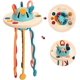 thumbnail image 1 of Juguete interactivo con cuerda de silicona para niños pequeños, juguete interactivo para el desarrollo del aprendizaje, desarrollo temprano, juguete de gel de sílice hecho con silicona de seguridad, para niños o niñas de 12 meses o más, diversión infantil Lala Music English Box brillar Electrónica, 1 of 5