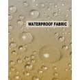 thumbnail image 5 of Pack of 2 Outdoor Pillow Covers, Gray-Yellow Gradient Pattern Waterproof Square Throw Pillowcase Cushion Decorative Pillow Covers for Couch Patio Tent, 16x16 in, 5 of 6