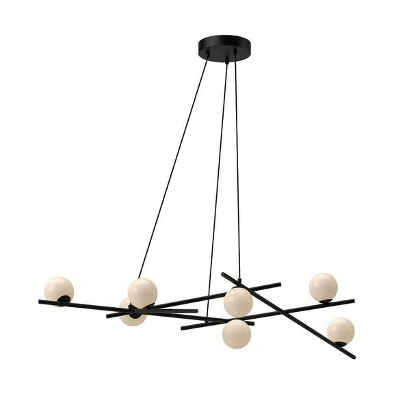 CH89854-BK/GO-Kuzco Lighting-Amara - 33W LED Chandelier-10.25 Inches Tall and 16.5 Inches Wide-Black Finish