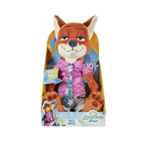 Disney’s Zootopia 2 14 inch Feature Plush Nick Wilde - 10  Sounds and Phrases - Plush Toys for Kids and Preschoolers