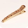 thumbnail image 2 of Women/Girls Fashion Alligator Clip for Hair, Shiny Alloy Pearl Hairdressing Styling Crocodile Clip, 2 of 7