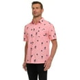 thumbnail image 4 of Canada Weather Gear Men's Short Sleeve Button-Up Shirt – Tropical Printed Casual Summer Shirt, 4 of 11