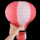 Papier Décor Suspendu Lanterne Ballon à Air Chaud Rouge Blanc 10 Pouces Dia – image 5 sur 6