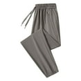 thumbnail image 1 of Zszcpp Jogging Pants For Men Unisex Stretch Quick Drying Elastic Waist Drawstring Ice Silk Lounge Trousers Casual Trouser, 1 of 5