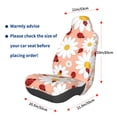 thumbnail image 3 of Fuzoiu Daisy and Ladybug Print Elastic Car Seat Covers, Seat Cover Protector,Universal Fit Interior Covers for Most Cars,Washable Seat Cover Non Slip for SUV,Sedan,Van, 3 of 5