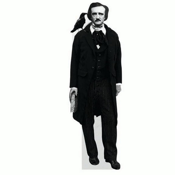 H79002 Edgar Allan Poe Cardboard Cutout Standup