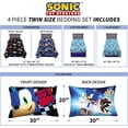 thumbnail image 6 of Franco 4-Piece Sonic The Hedgehog Comforter Set, Twin, 6 of 6