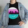 thumbnail image 2 of Cypher Sage Miami South Beach Skyline Shirt - Mens Heavy Cotton Tee Shirt, 2 of 7