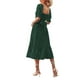 thumbnail image 5 of SAYOO Vestido largo de verano para mujer, manga corta, cuello cuadrado, sin espalda, vestido de lunares suizos SAYOO  Vida cotidiana, 5 of 6