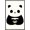Barnwood Framed Version, variant on Andy Westface - Panda Love Wall Poster, 22.375" x 34" Framed
