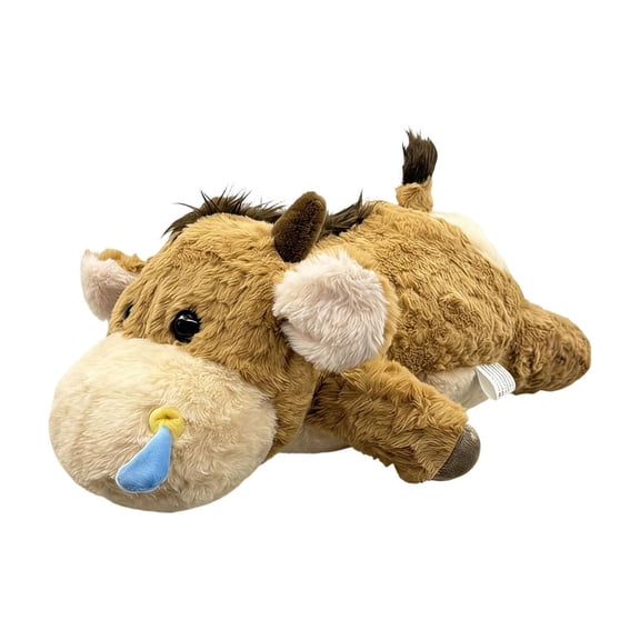 11.8 inch Cow Weighted Stuffed Animals, Weighted Plush Animals, Cute Plush Toys Pillow, Soft Kawaii Plushie Gifts for Adults, Boys and Girls (Brown)