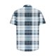 thumbnail image 5 of Blusa y camisa de manga corta con cuello vuelto para hombre, camisa informal con botones y estampado a cuadros, de manga corta y solapa., 5 of 6
