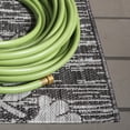 thumbnail image 6 of SAFAVIEH Courtyard Nina Distressed Floral Indoor/Outdoor Area Rug, 8' x 11', Black/Light Grey, 6 of 15