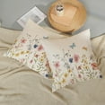 thumbnail image 4 of Spring Pillow Covers 18x18 Set of 2, Watercolor Flowers Leaves Butterfly Decor Farmhouse Throw Pillows Summer Spring Decorations Floral Pillowcase Square Outdoor Cushion Case for Couch Home, 4 of 6
