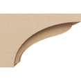 thumbnail image 3 of 4"W x 12"D x 8"H Classic Helena Rough Cedar Woodgrain TimberThane Corbel, Primed Tan, 3 of 6