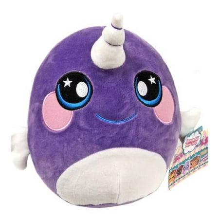 Squishamals Unicorn Neil Narwhal 8 INCH Scented Plush Squeezamals