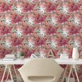 thumbnail image 2 of Ambesonne Garden Peel & Stick Wallpaper for Home, Floral Botanical Watercolor, 13"x72", Dried Rose and Dark Peach, 2 of 5