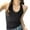 Black, variant on Halter Tops for Women Summer U Neck Sleeveless Shirts Stretchy Slim Fitted Backless Workout Yoga Basic Tee