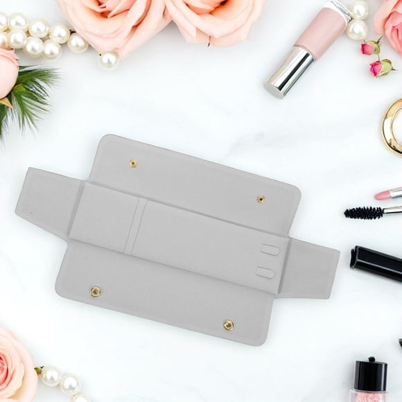 OUNONA Organizador De Joyería Portátil Para Collares Con Bolsa Suave De Tela Claro Para Viajes