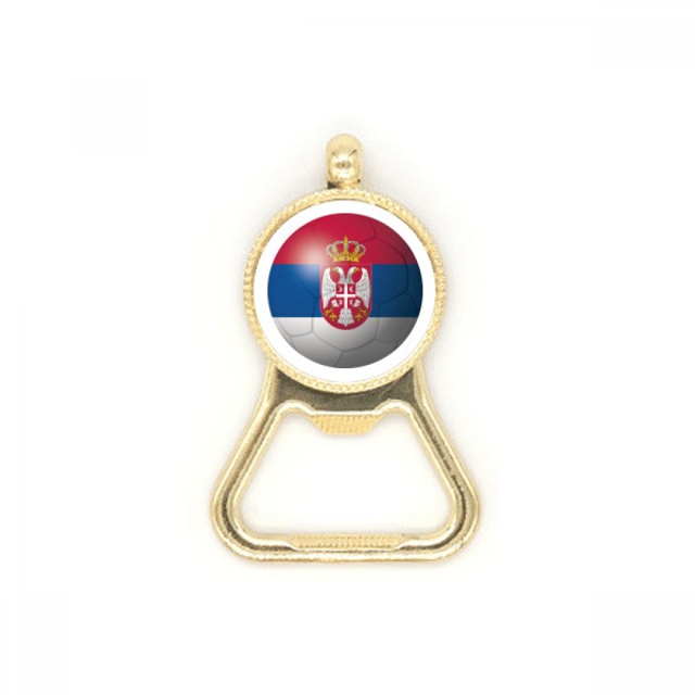 nacional en la Copa Mundial de fútbol de Serbia Botellas de cerveza, abrelatas de acero inoxidable.