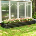 thumbnail image 2 of Outsunny 8x2x1ft Raised Garden Bed Large Galvanized Elevated Planter Box, 2 of 10