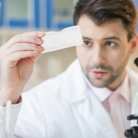 Baluue 100Pcs Individual for Microscope Slide Storage Snaps