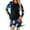 Black2, variant on Hienoo Girls Quick Drying Sport Swimsuit Long Sleeve Rash Guard Surfing Suit, Sizes 11-15