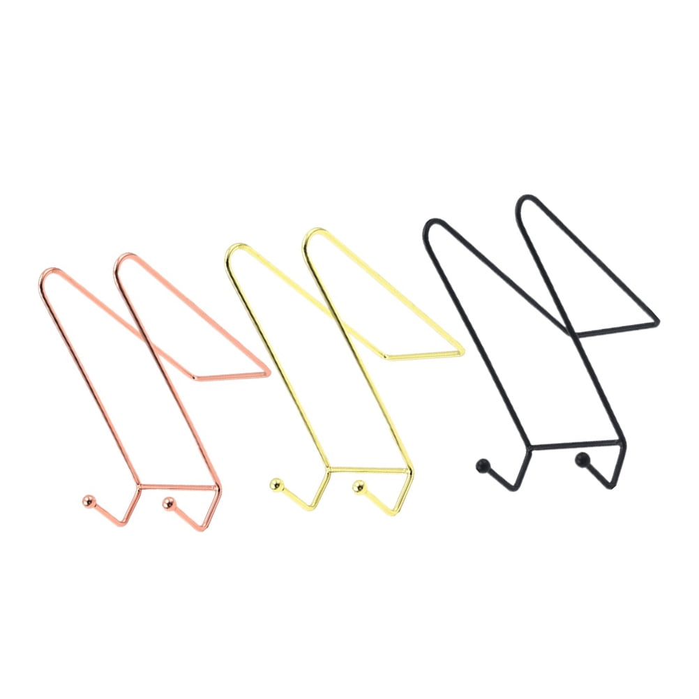 Luxshiny 3Pcs Home Use Stainless Steel Phone Tablet Stands Assorted Color Compact and Durable