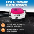 thumbnail image 3 of Automatic Bilge Pumps for Boats Auto Bilge Pump 1100 GPH Boat Bilge Pump with Float Switch Built In 12V Bass Boat, Jon Boat and More Small Submersible Pump with 1.1 in Output, 3 of 6