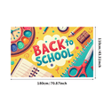 thumbnail image 3 of Back to School Supplies Chalkboard Style Classroom Decor Banner Background Educational Party Decorations Photography Props Backdrop, 3 of 4